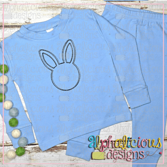 Blackline Bunny Head-Scribble