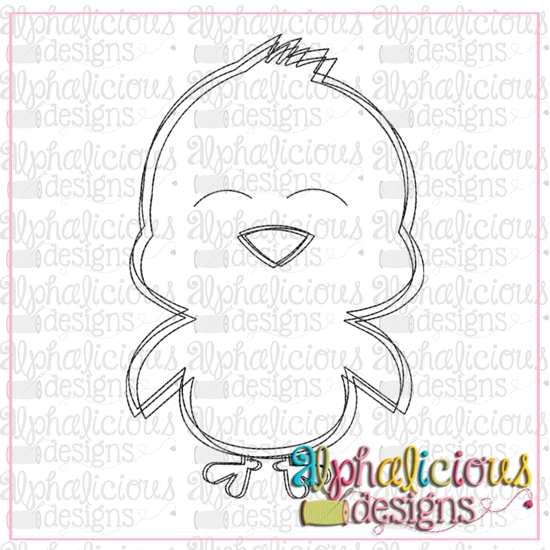 Black line Chick-Scribble