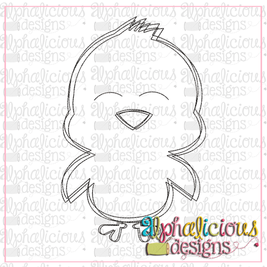 Black line Chick-Scribble