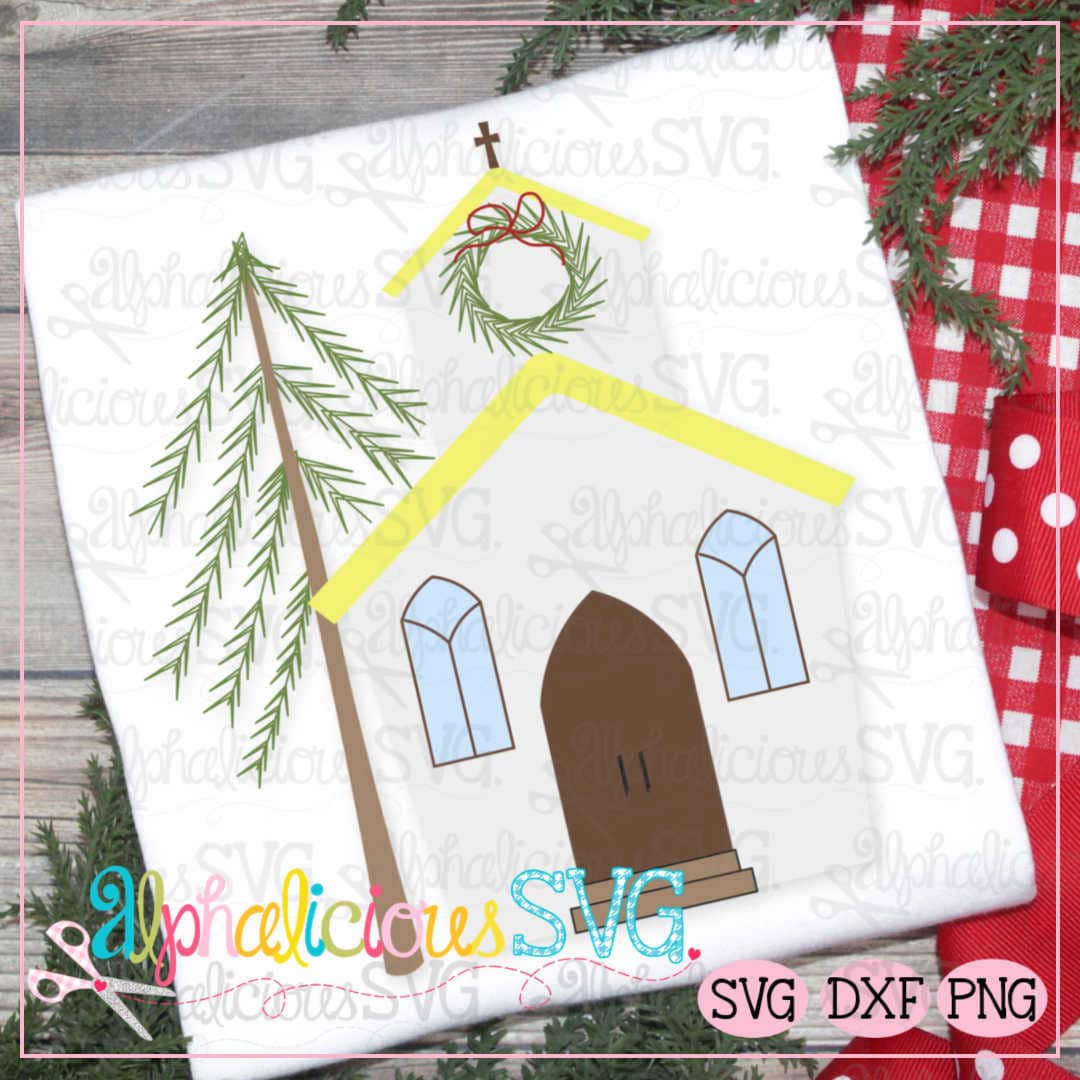 Christmas Church- SVG