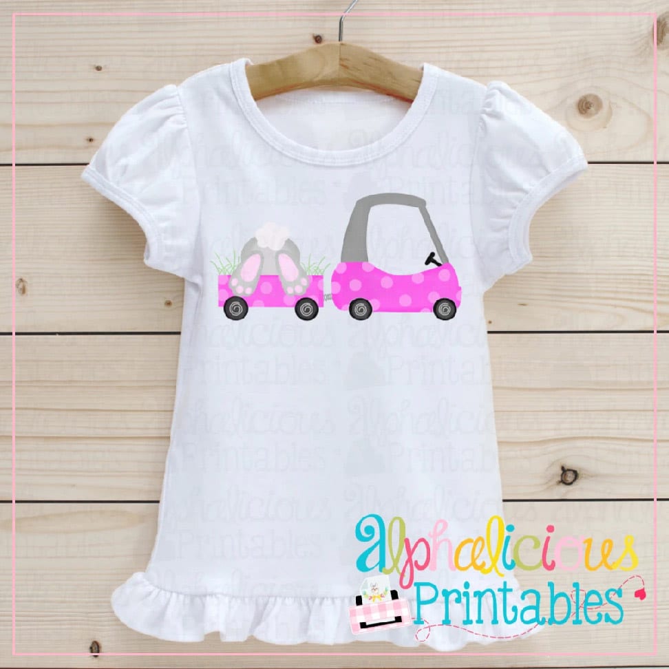 Coupe with Bunny Bum-Pink-Printable