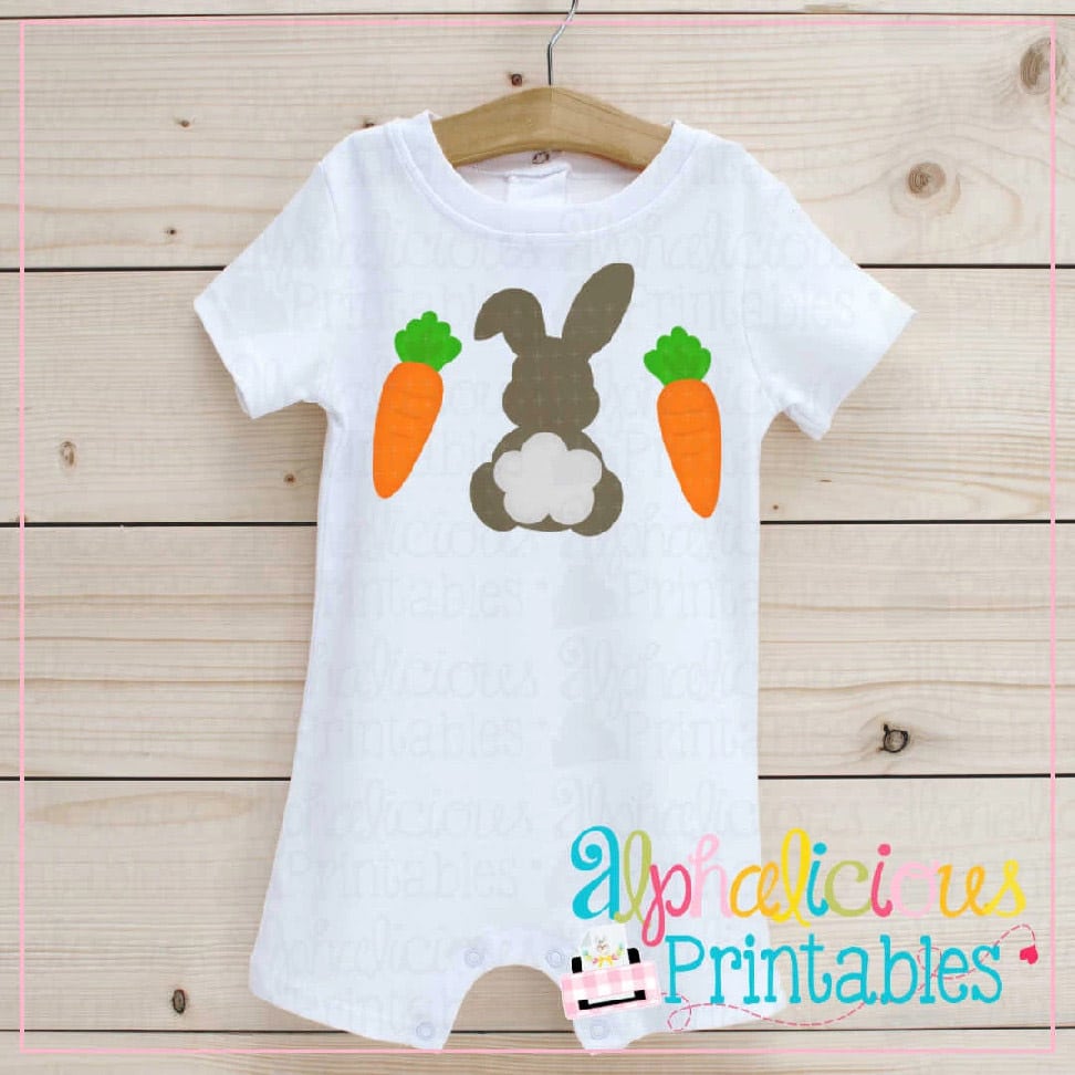 Bunny with Carrots-Printable