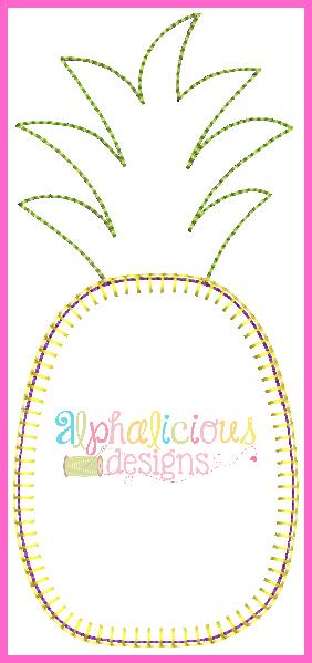 Pineapple Applique Design