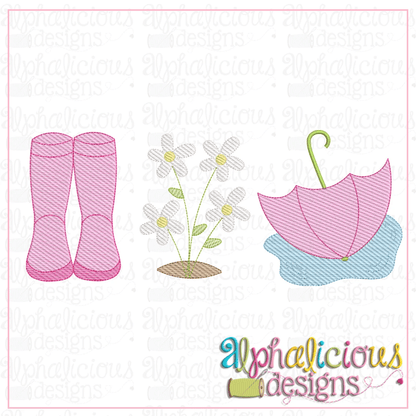Boots-Flowers-Umbrella-Sketch