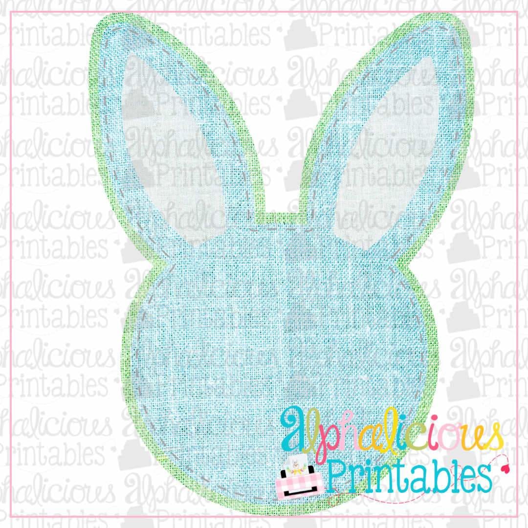 Bunny Head-Linen-Printable