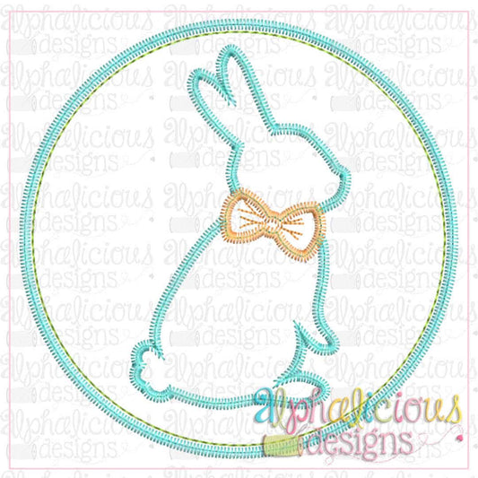 Bunny In Circle Frame-ZigZag