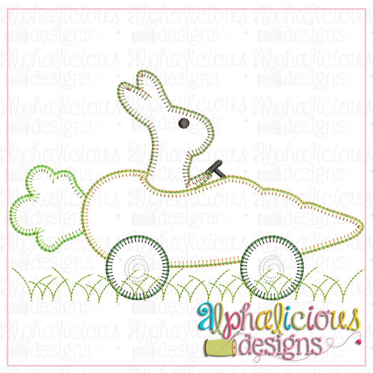 Bunny in Carrot Car- Blanket