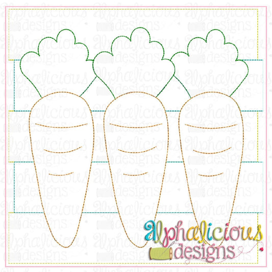 Carrots on Layered Frame-Triple Bean