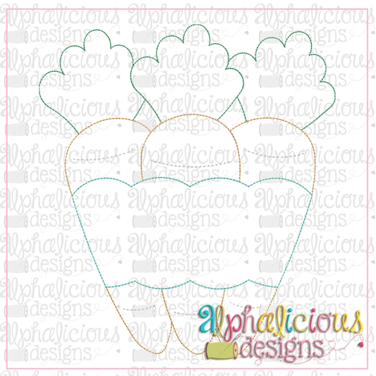 Carrots with Banner-Triple Bean