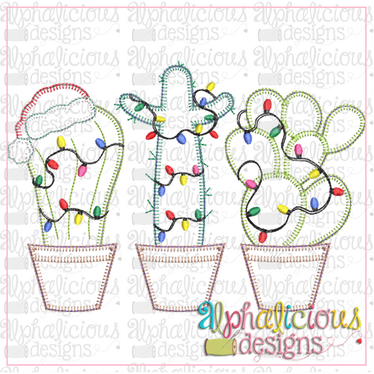 Christmas Cacti Trio-Blanket