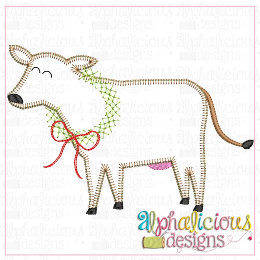 Christmas Cow-Blanket