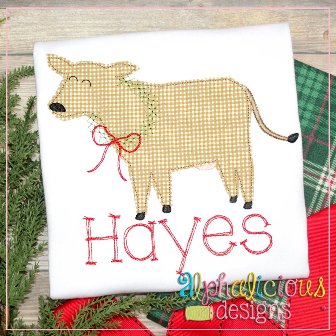 Christmas Cow-Triple Bean