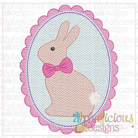 Classic Bunny in Frame-Sketch