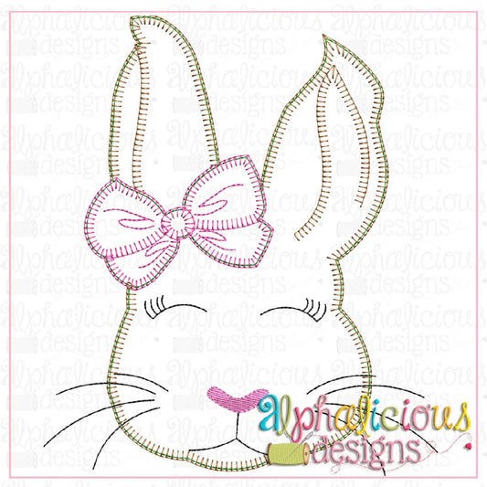 Classic Bunny with Bow-Blanket