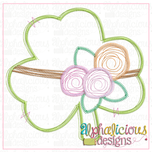 Clover with Tied Flowers - Zig Zag