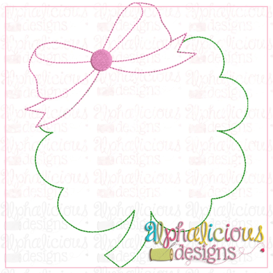 Clover with Bow-Triple Bean