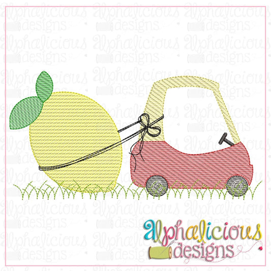 Coupe with Lemon-Sketch