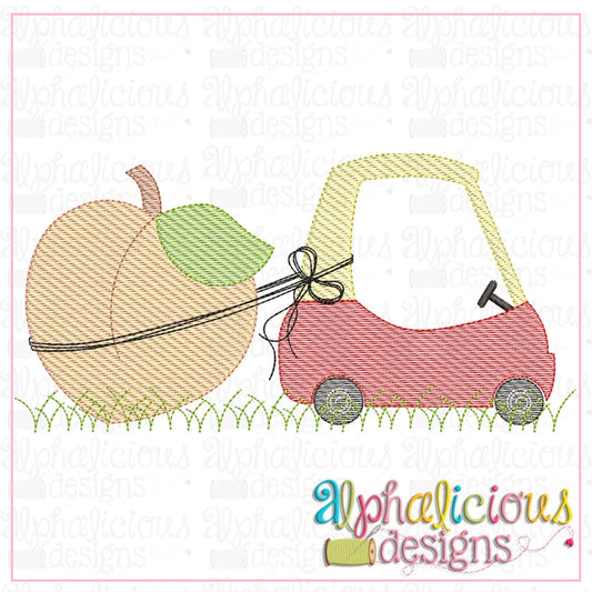 Coupe with Peach-Sketch