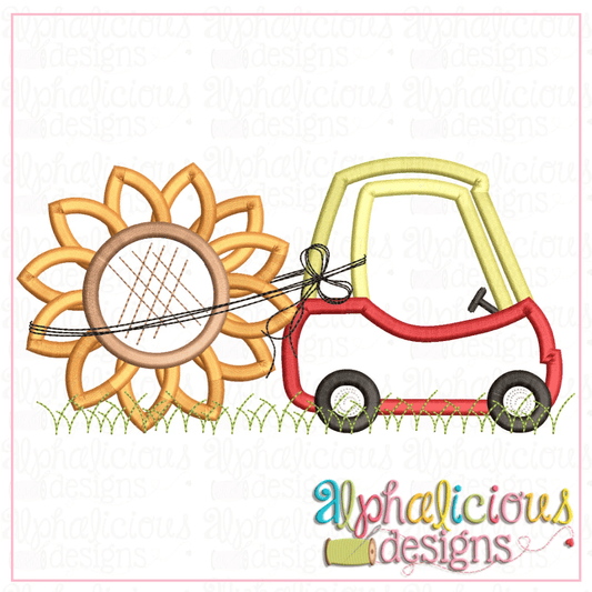 Coupe with Sunflower-Satin