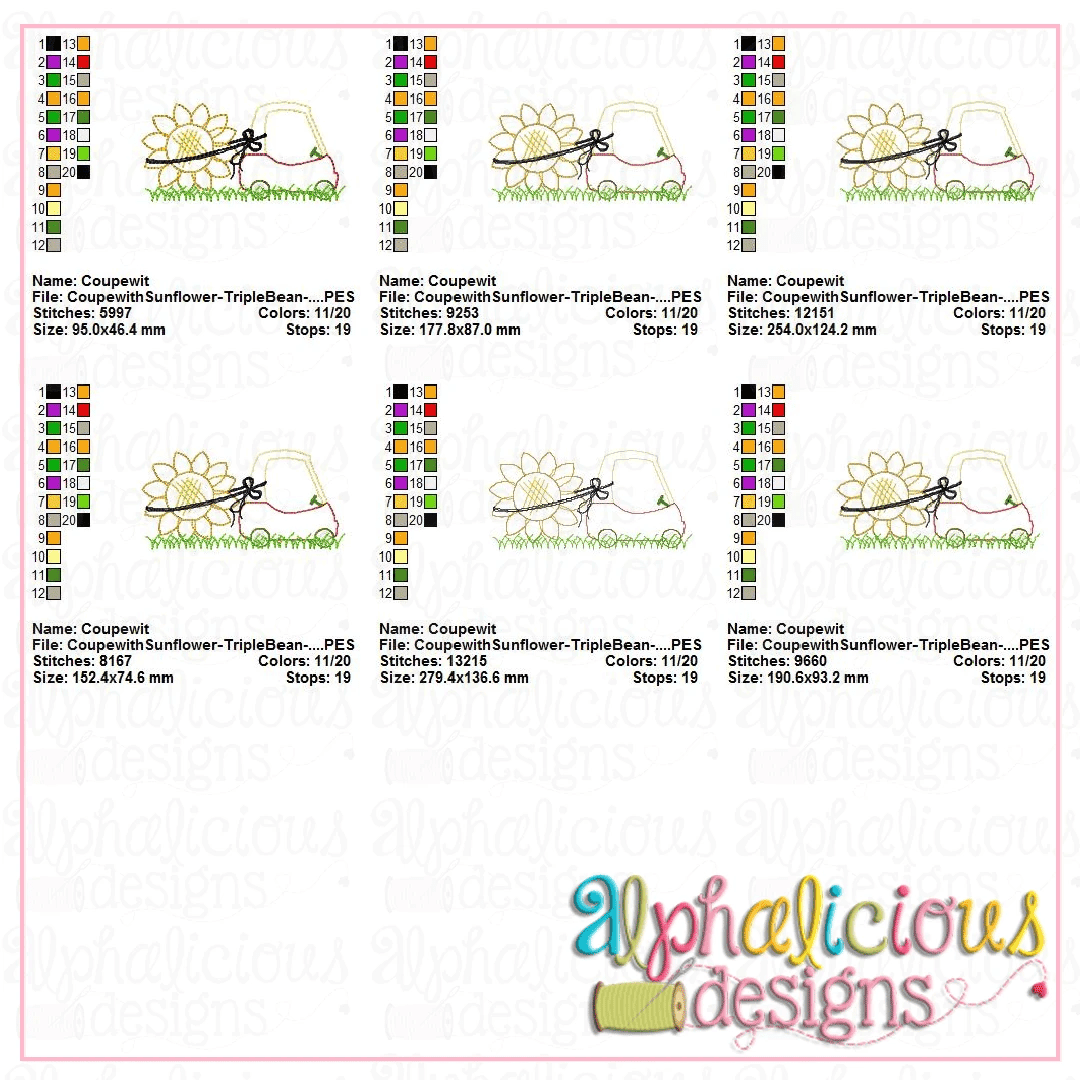 Coupe with Sunflower-Triple Bean