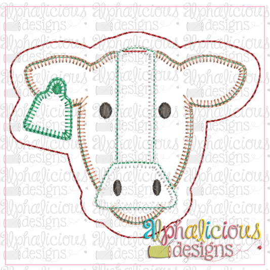 Cow Ornament-Alphalicious Designs