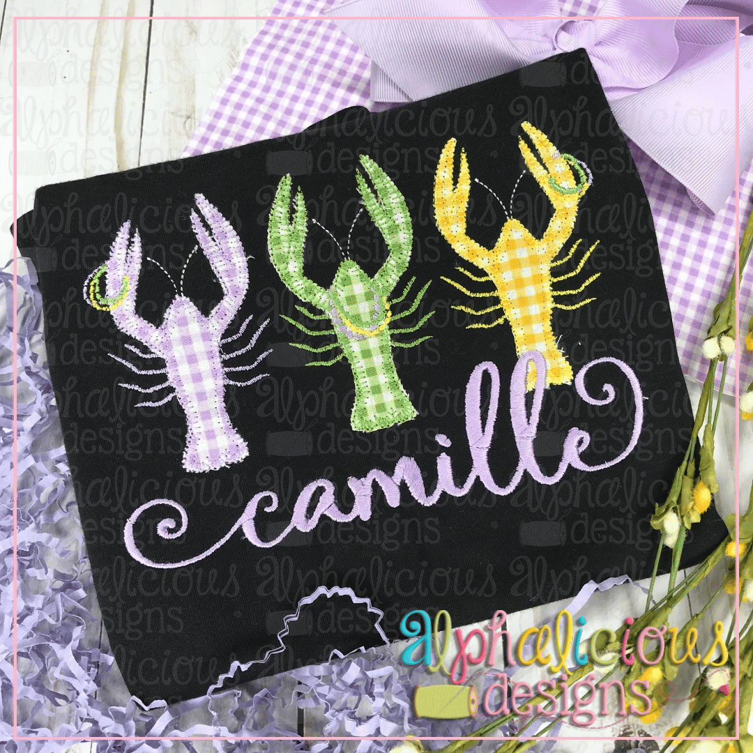 Crawfish with Beads-Trio-Blanket