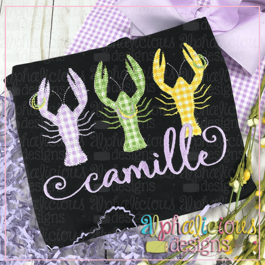 Crawfish with Beads-Trio-Blanket