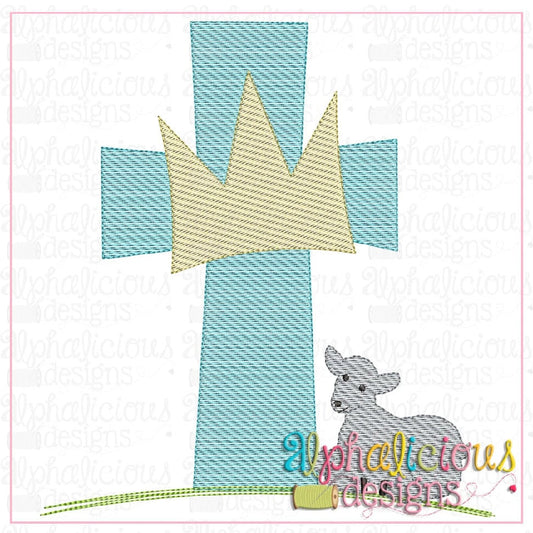 Cross with Lamb-Sketch