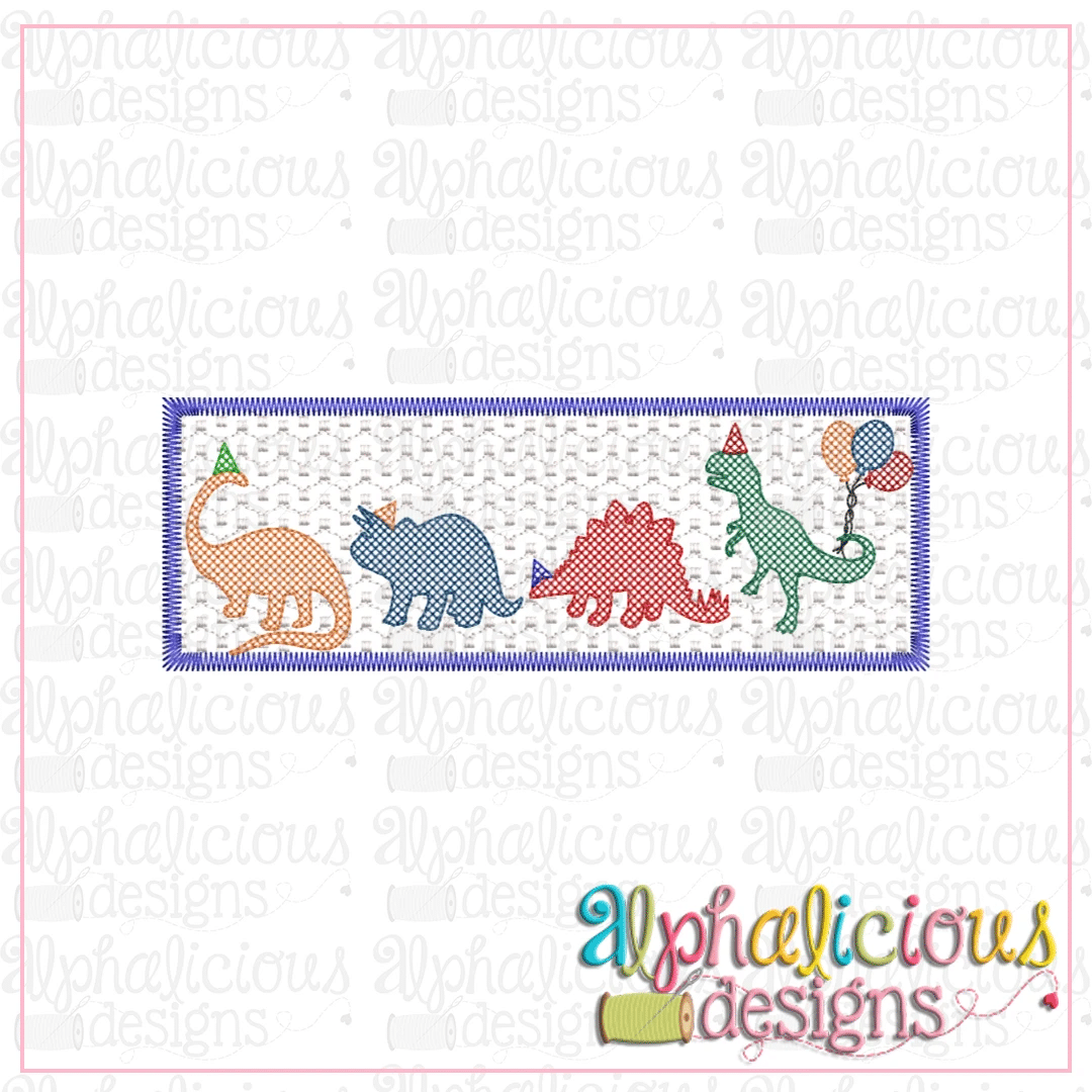 Dino Party Faux Smock