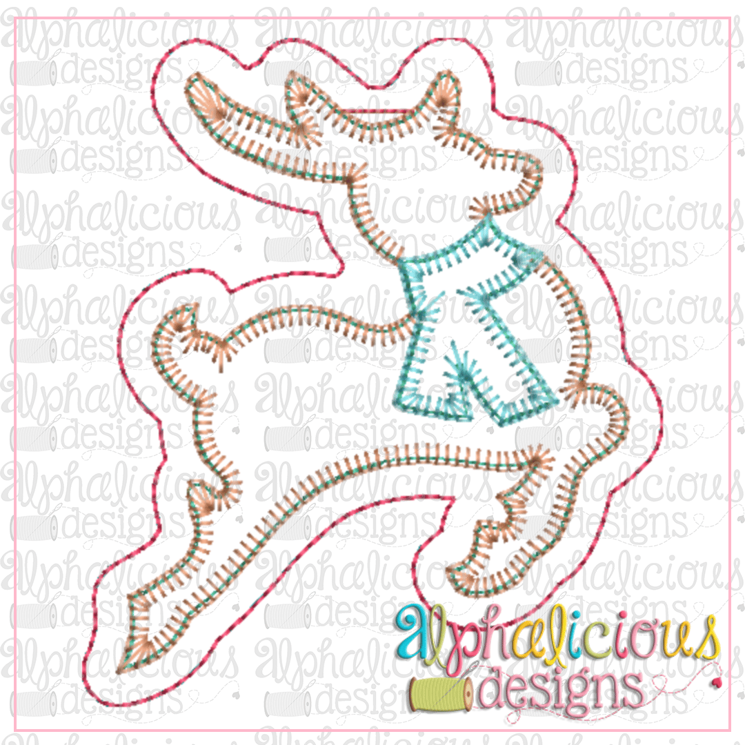 Deer-ITH Ornament-Alphalicious Designs
