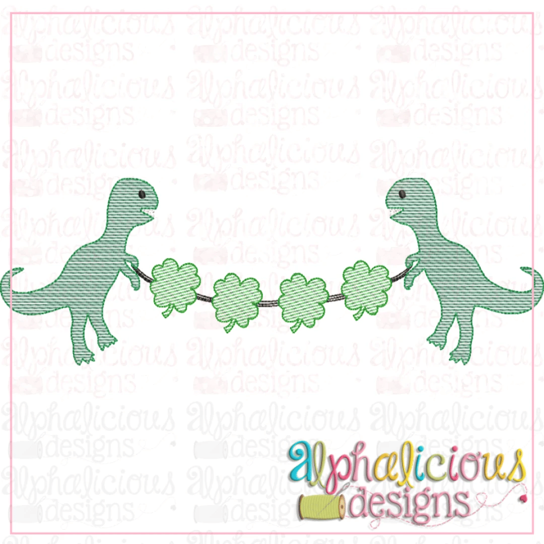 Dino Swag-Shamrock-Sketch