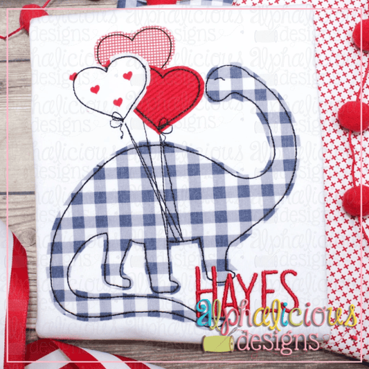 Dino with Balloons-Triple Bean