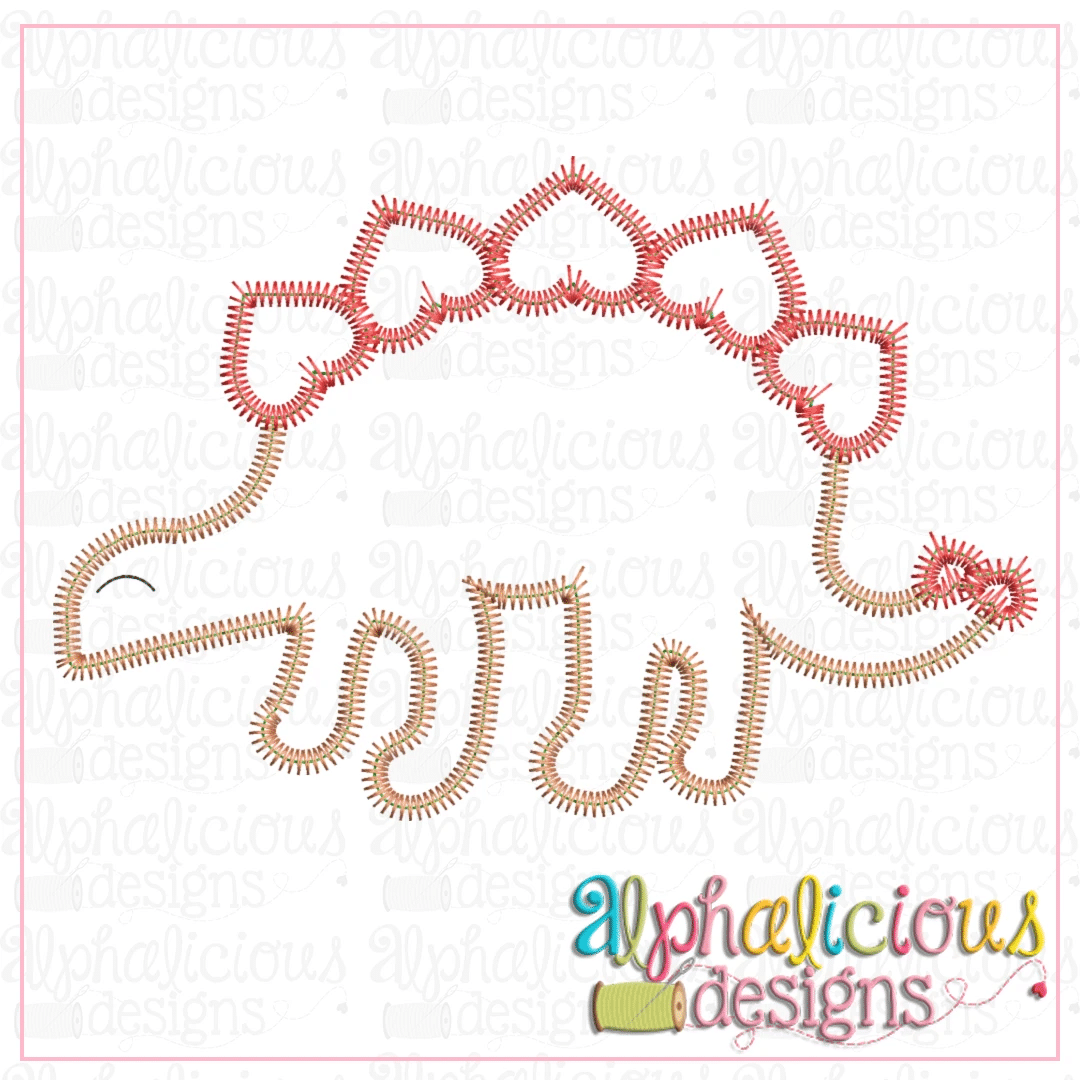 Dino with Hearts-ZigZag