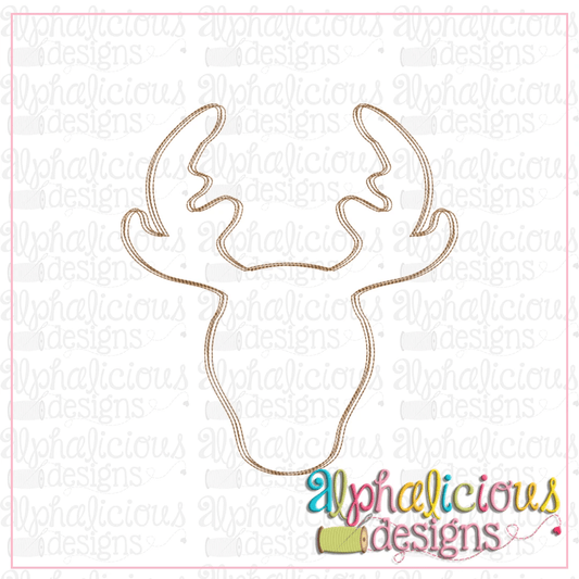 Doodle Deer Head-Triple Bean