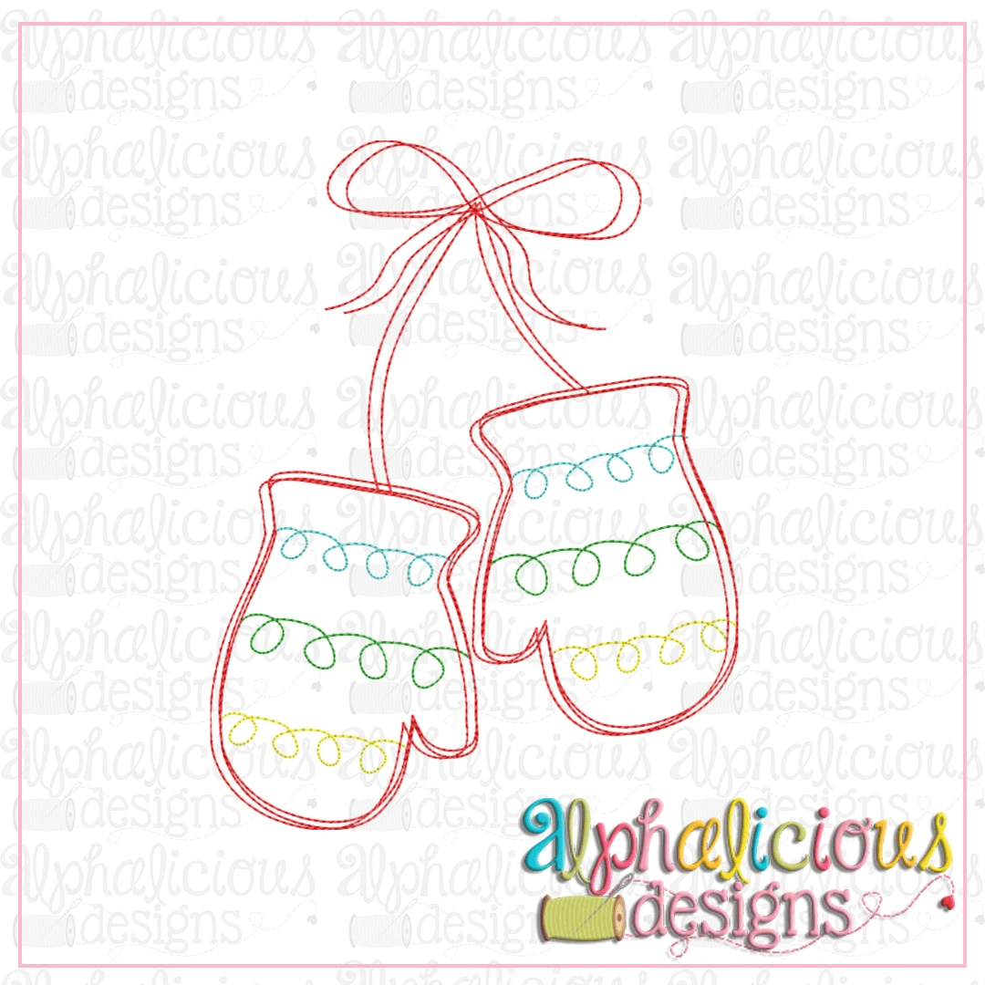 Doodle Mittens-Triple Bean