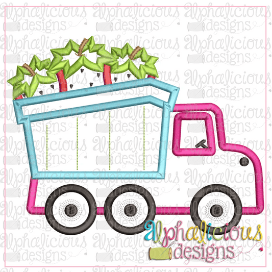 Dump Truck With Strawberries-Satin