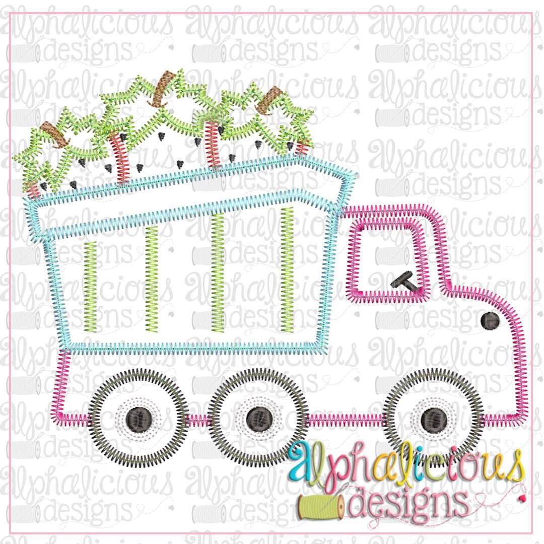 Dump Truck With Strawberries-Zig Zag