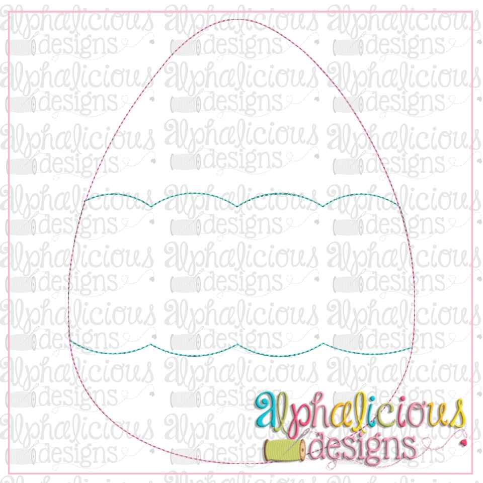 Egg with Scallop Banner-Triple Bean