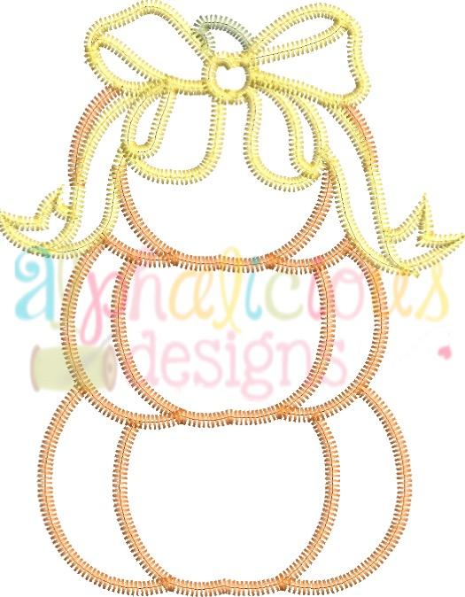 Fall Harvest Stacked Pumpkins with Bow-ZigZag