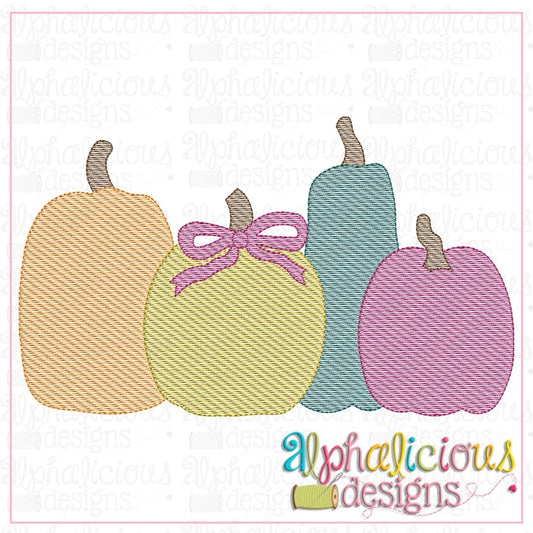 Fall Pumpkin Bunch-Sketch