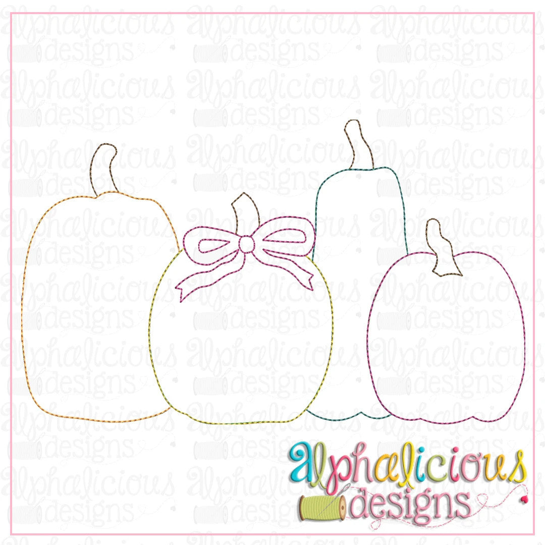 Fall Pumpkin Bunch-Triple Bean