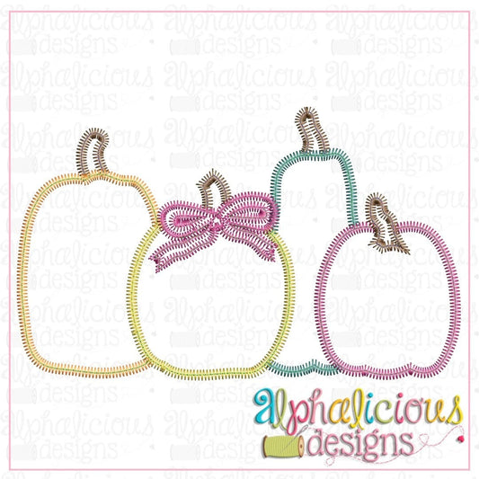 Fall Pumpkin Bunch-ZigZag