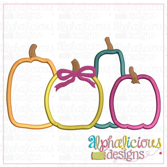 Fall Pumpkin Bunch-Satin