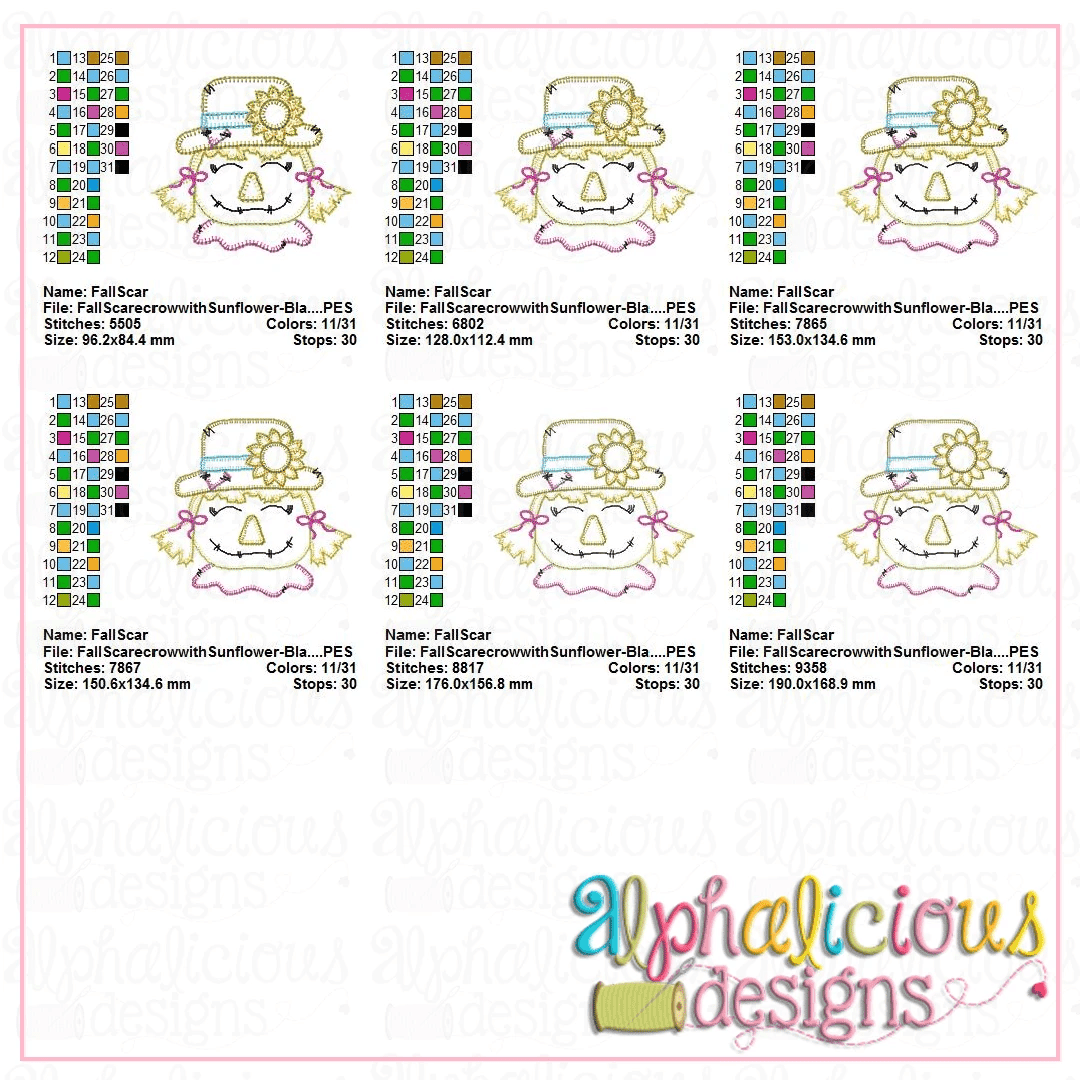 Fall Scarecrow with Sunflower- Blanket