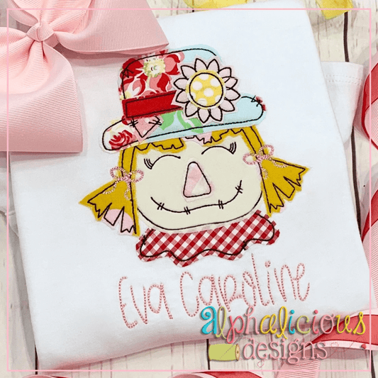 Fall Scarecrow with Sunflower- Triple Bean