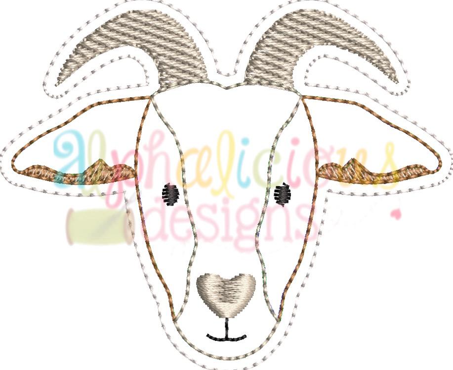 Farm Goat Feltie- Triple Bean