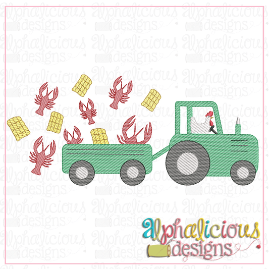 Farm Tractor-Chicken Mardi Gras