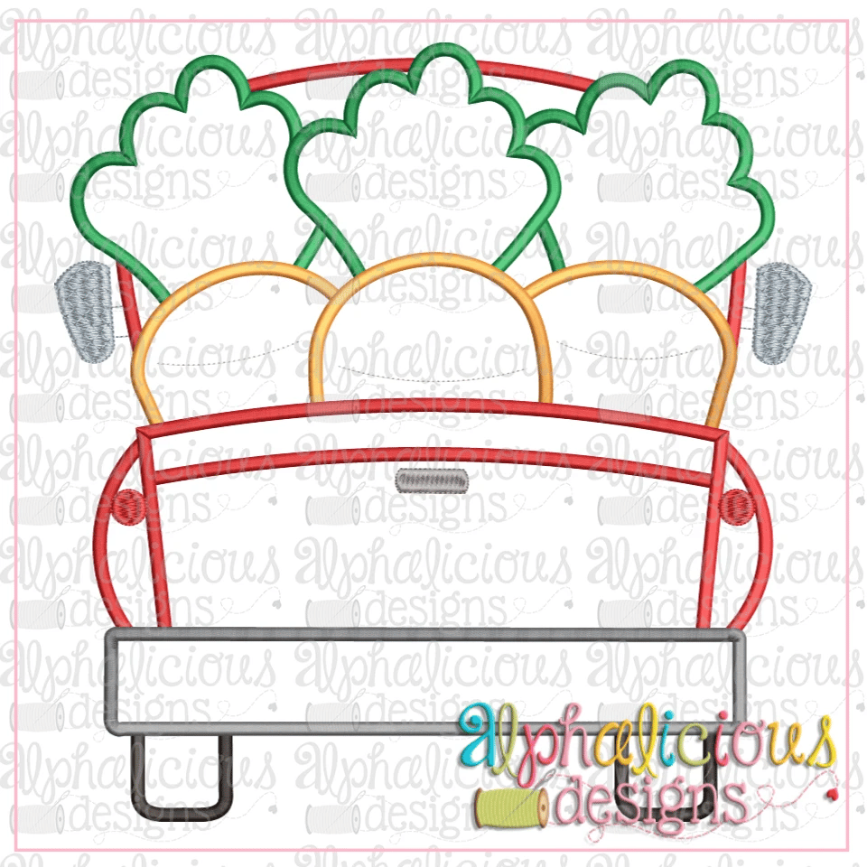 Farm Truck with Carrots-Satin