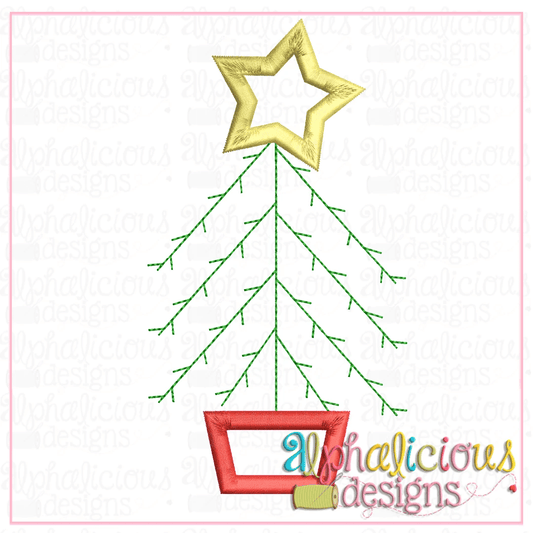 Farmhouse Tree with Star - Satin