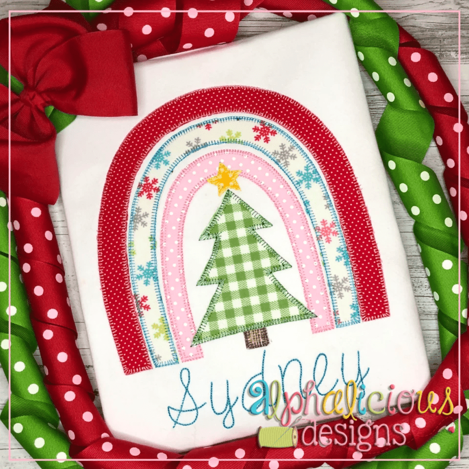 Festive Christmas Rainbow-Blanket